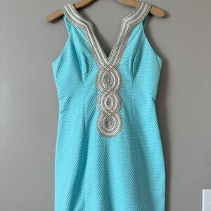 NWT Lilly Pulitzer Embellished Shift Dress; Size 0